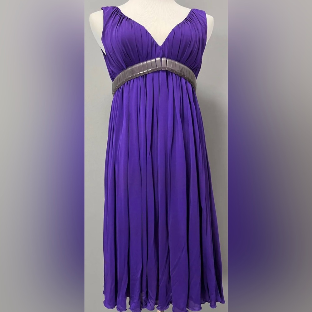 VERSACE - Rare early 2000 ITALIAN Versace purple cocktail dress Size Small